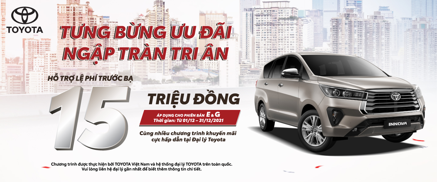 Xem chi tiết bảng giá xe Toyota INNOVA và Chương trình khuyến mãi: